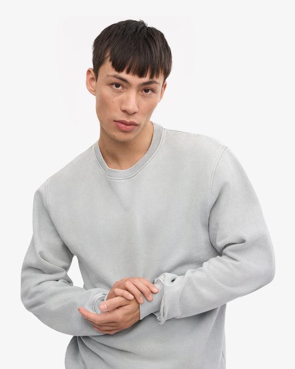 Colorful Standard Classic Organic Crew Sweatshirt Faded Grey Herren grau